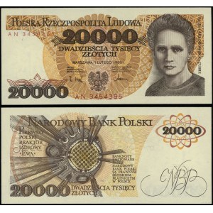 Poland, 20,000 zloty, 1.02.1989, AN