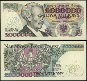Poland, 2,000,000 zloty, 14.08.1992