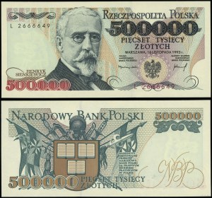 Poland, 500,000 zloty, 16.11.1993