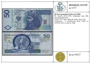 Poland, 50 zloty, 25.03.1994