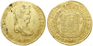 Peru, 8 escudos, 1813 JP, Lima