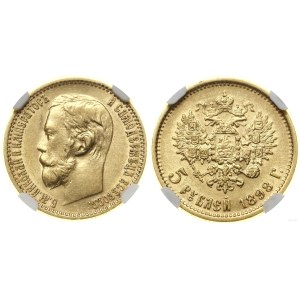 Rosja, 5 rubli, 1898 АГ, Petersburg