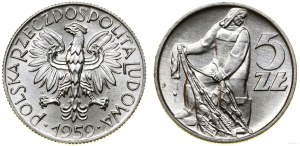 Poland, 5 zloty, 1959, Warsaw