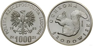 Poland, 1,000 zloty, 1985, Warsaw