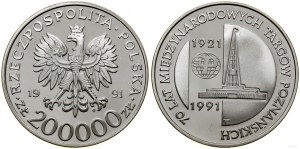 Poland, 200,000 zloty, 1991, Warsaw