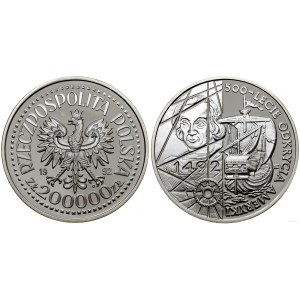 Poland, 200,000 zloty, 1992, Warsaw
