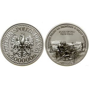 Poland, 200,000 zloty, 1993, Warsaw