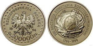 Poland, 200,000 zloty, 1994, Warsaw