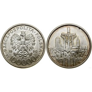 Polska, 100.000 złotych, 1990, USA