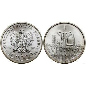 Polska, 100.000 złotych, 1990, USA