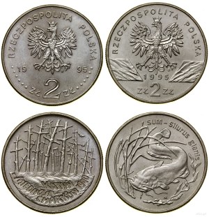 Poland, 2 x 2 gold set, 1995, Warsaw