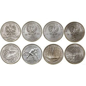 Polska, zestaw 4 x 2 złote, 1995, Warszawa