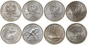Poland, set of 4 x 2 gold, 1995, Warsaw