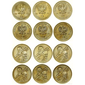 Polska, zestaw 6 x 2 złote, 1996, Warszawa