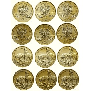 Polska, zestaw 6 x 2 złote, 1999, Warszawa