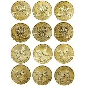 Polska, zestaw 6 x 2 złote, 2001, Warszawa