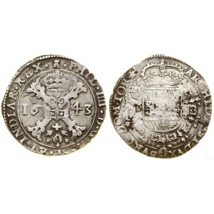 Niderlandy hiszpańskie, patagon, 1645, Tournai (Doornik)