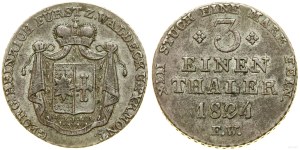 Germany, 1/3 thaler, 1824 FW, Arolsen