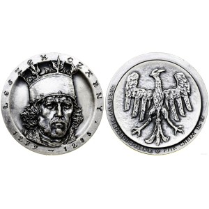 Polska, medal z serii królewskiej chełmskiego oddziału PTTK - Leszek Czarny, 1989, Warszawa