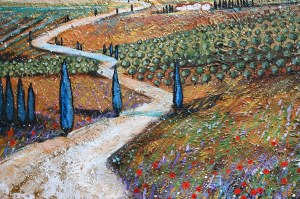 Alicia KAPPA (b. 1973), Between cypresses and ultramarine, 2025