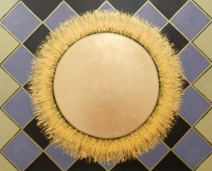 Jolanta FRANKIEWICZ (b. 1969), Sun flower on geometric background, 2025