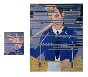 Mariusz DRABAREK (b. 1979), Politician, diptych, 2025