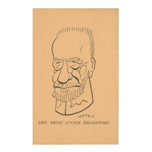 Yotes, Jerzy Szwajcer - Caricature. Gen. Broni Lucjan Żeligowski (303)