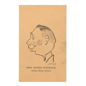 Yotes, Jerzy Szwajcer - Caricature. Prof. Witold Staniewicz (305)