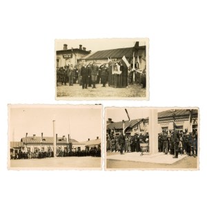 Zdołbunów - Uroczystości państwowe, 1936 r. Zestaw 3 szt. (575)