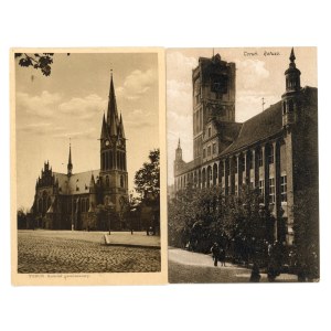 Torun / Thorn - Church and Town Hall, set of 2 pcs. (695)