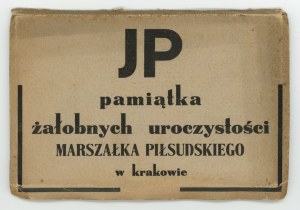 Patriotische Postkarten - Józef Piłsudski. Andenken an die Beerdigungszeremonien des Marschalls. Komplettes Heft, 10 Postkarten (1526)
