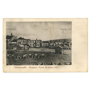 Zaleszczyki - Market Square, January 1916 (1006)