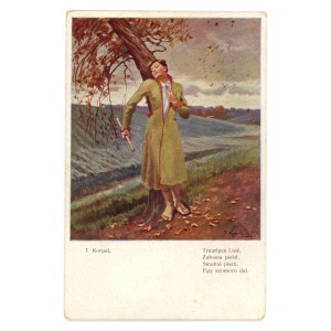 Commemorative postcard - With the New Year (1041)