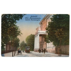 Bialystok - ulice Aleksandrowska. Obchodní škola (849)