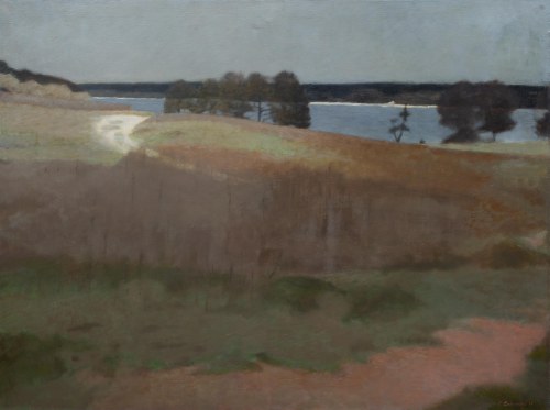 Edmund Łubowski (1918 - 1993), Pejzaż, 1991