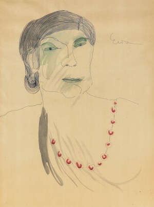 Ewa Kuryluk (b. 1946), Red Beads. Model, 1964