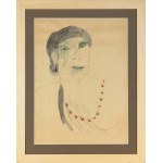 Ewa Kuryluk (ur. 1946), Czerwone korale. Modelka, 1964