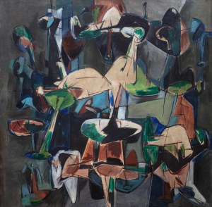 Włodzimierz Buczek (1931 - 1986), At the Table, 1959