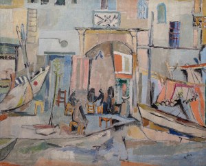 Judith Sobel (1924 - 2012), Cityscape, 1954