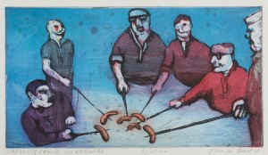 Jacek Sroka (b. 1957), Sausage swearing, 2010