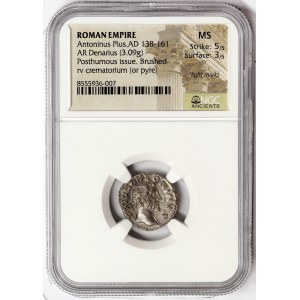 Roman Coins, Antoninus Pius, Denarius n.d., Rome