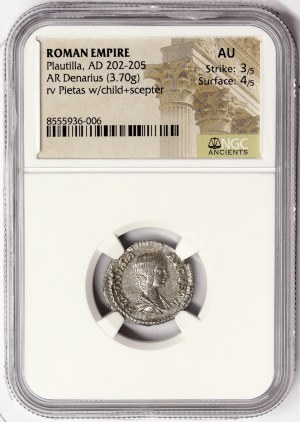 Römische Münzen, Plautilla, Denarius n.d., Rom