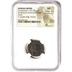 Roman Coins, Costantinus I, Follis n.d., Siscia