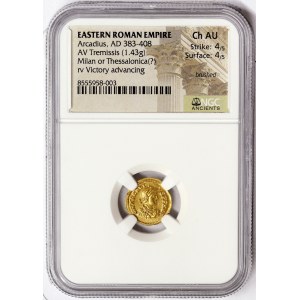 Roman Coins, Arcadius, Tremissis n.d., Milan or Thessalonica?