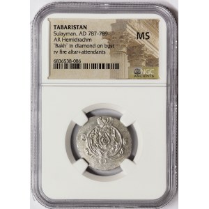 Islamic Coins, Tabaristan, Sulayman, Hemidrachm n.d. (ca. 787-789 AD)