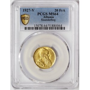 Albania, Zog I, 20 Franga Ari 1927, Vienna