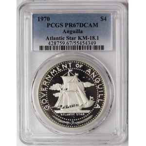 Anguilla, 4 Dollars 1970