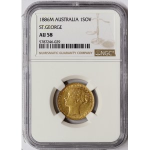 Australia, Victoria, Sovereign 1886, Melbourne