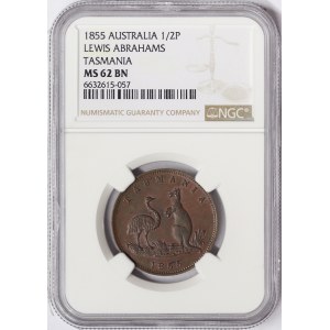 Australia, Victoria, 1/2 Penny (Token) 1855