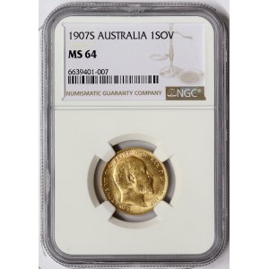 Australia, Edward VII, Sovereign 1907, Sydney